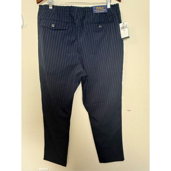 Polo Ralph Lauren Prepster Stretch Classic Fit Pants Size XL Navy Pinstripe NWT - Picture 1 of 5